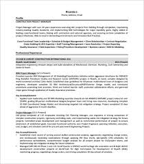senior project manager resume sample