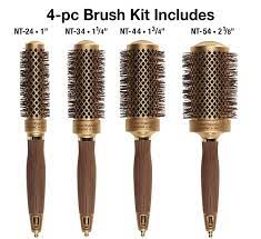 This is the only round brush i use for doing blow outs as a hair stylist. Amazon Com Olivia Garden Nanothermic Ceramic Ion Round Thermal Hair Brush Nt 54 Nt 44 Nt 34 Nt 24 4 Pc Box Premium Beauty