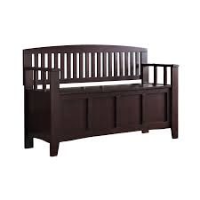 Linon Espresso Entryway Storage Bench Entryway Bench Storage Storage Bench Designs Bench