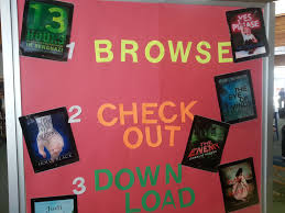 Back Of Ebook Display January School Library Displays Library Displays School Library