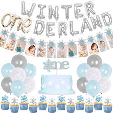 Check spelling or type a new query. Winter Onederland Birthday Decorations For Boy Winter 1st Birthday Party Onederland Balloons Snowflake Photo Banner For Winter First Birthday Decorations Walmart Canada