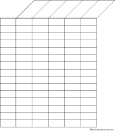 Slant Chart 5 Columns 15 Rows Graphic Organizers
