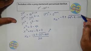 Jika diketahui dan nilai , tentukan fungsi f (x)! Tutorial Cara Mudah Menentukan Penyelesaian Persamaan Eksponensial Pangkat Variabel 5 Youtube