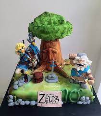 A summer of cake baking, won't change since birthdays will remain the same! Zelda The Breath Of The Wild Cake By Savyscakes Cakesdecor