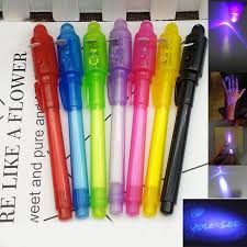 Acheter Creative Magique Uv Lumiere Invisible Stylo A Encre Drole Surligneur Marqueur Stylo Pour Enfants Etudiants Cadeau Eleme Invisible Ink Pen Magic Secrets