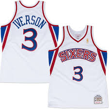 He's 21st on the nba's career scoring list with. Mitchell Ness Philadelphia 76ers 3 Allen Iverson White 1996 Throwback Premium Jersey