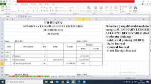 Kunci jawaban ukk akuntansi ud buana. Subsidiary Ledger Account Receivable Buku Besar Pembantu Piutang Ud Buana Youtube