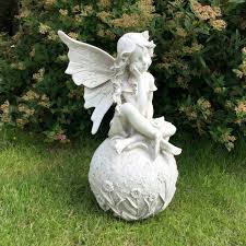 Holloways sell garden antiques and garden ornament, antique pots and planters, salvaged garden ornament and reclaimed garden ornament from our courtyards around the family farm, near malvern in worcestershire. Large 12 Fairy Garden Statue Ornament Figure Antique Stone Effect Sculpture Buy Online In Isle Of Man At Isleofman Desertcart Com Productid 57188369
