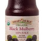 Smart Juice Organic Black Mulberry Juice - 100% Juice Not From Concentrate  - 33.8 fl oz (1L) - (case of 6)