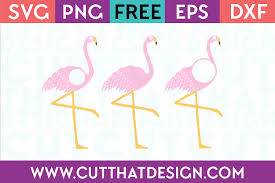 Svg, png, dxf and eps file. Free Svg Files Flamingo Monogram Design Set Cut That Design