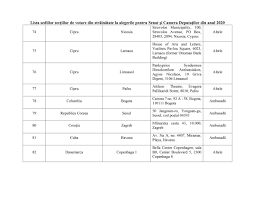 În chișinău, urmează a fi amenajate 11 secții de votare: Lista SecÈ›iilor De Votare Din Diaspora Pentru Alegerile Parlamentare Din 5 6 Decembrie 2020
