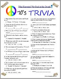 Senior quizzes with quiz questions suitable for older people. 70s Trivia Covers A Very Busy And Fun Decade Were You There