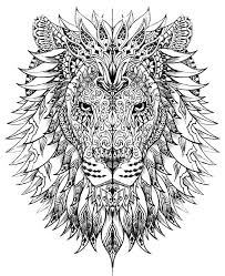The lion is an animal very impressive for kids! Hard Lion Coloring Page Free Printable Coloring Pages For Kids