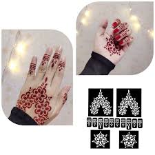 Lukis inai menggunakan inai lukis reddish cempaka collections. Inai Simple Design