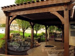 Free standing pergola assembly instructions. Free Standing Pergola With Rich Cordoba Stain And Roosevelt Step Profile Custom Sized To Accommodate The Design Of The Home Pergola Pergola Patio Diy Pergola