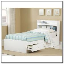 Tower white eco leather storage bed. Twin Storage Bed With Bookcase Headboard Ideas On Foter