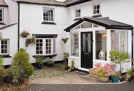 Learn how to install soffits and fascia boards on your porch decks.com. Porches Front Door Upvc Double Glazed Glass Porches Uk Everest