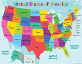 Amazon.com : Teacher Created Resources Colorful United States of ...
