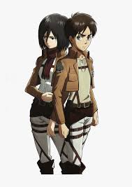 Eren towered right beside you. Attack On Titan Png Transparent Picture Mikasa Ackerman Eren Yeager Png Download Kindpng