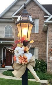 Fall Outdoor Lamp Decor Fall Outdoor Decor Fall Outdoor Lamp Decor