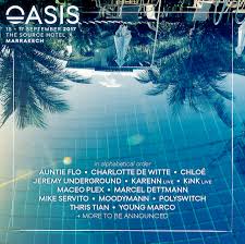 Sort a list of text items in alphabetical order. Oasis Festival 2017 With Marcel Dettmann Moodymann Kink Maceo Plex And More Hennesy Cc