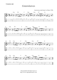 Ukulele players all over the world have direct access to ukutabs its large and completely free curated song archive which is constantly being updated with new songs. Greensleeves Ukulele Sheet Music Free Printable Ukulele Fingerpicking Ukulele Songs Ukulele Fingerpicking Songs
