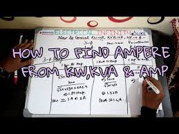 How To Convert Kw To Amp Kva To Amp Hp To Amp For 3 Phase And Single Phase Ampere Calculation