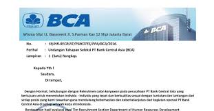 We'll spot you on debit card purchases w/o overdraft fees. Surat Resmi Panggilan Tes Seleksi Peserta Calon Karyawan Pt Bank Central Asia Tbk 1 Pdf Docdroid