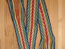 The assomption sash originated in quebec and was worn by the voyageurs and coureurs des bois. Finger Woven Sashes Sashweaver