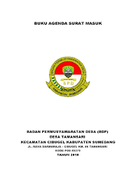 Related posts to contoh buku ekspedisi surat masuk dan keluar. Cover Bpd Buku Agenda Surat Masuk