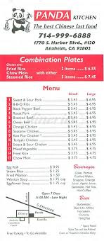 panda kitchen menu anaheim dineries