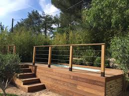 Contour De Piscine Hors Sol En Bois Exotique Itauba A Aix En Provence Les Terrasses Du Bois