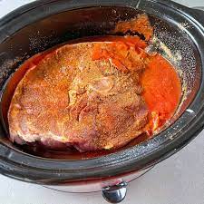 Pan frying to get the golden bits is not optional! Slow Cooker Mexican Pulled Pork Vj Cooks
