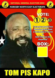 TOM PIS KAPO Port Moresby North East