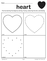 12 Shapes Worksheets Color Trace Connect Draw Learning Shapes Shapes Worksheets Shapes Worksheet Kindergarten