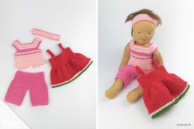 Hose mit oberteil in rosa/pink/orange mit 2 süßen bärchen; Puppenkleider Hakeln Kostenlose Anleitung Fur Puppenkleidung Talu De Puppenkleidung Hakeln Puppenkleidung Puppen Kleidung Nahen