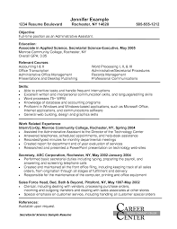resume administrative assistant
