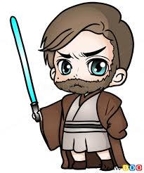 How To Draw Obi Wan Chibi Star Wars How To Draw Drawing Ideas Draw Something Drawing Tutor Star Wars Characters Drawings Star Wars Cartoon Star Wars Kids