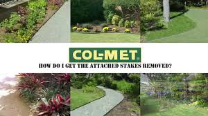 Elegant, strong yet understated, tailored and timeless. Col Met Steel Landscape Edging Attached Stake Removal Youtube
