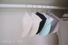 マワのクリップハンガーでキャップを沢山収納しちゃおう 収納 アイデア 収納 クローゼット 収納