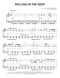 Adele Rolling In The Deep Sheet Music And Printable Pdf Music Notes Pop Piano Sheet Music Clarinet Sheet Music Violin Sheet Music