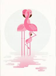 Personalised Retro Flamingo Family Print Wall Art Home By Nextline 10 00 Flamingo Art Retro Prints Flamingo Print