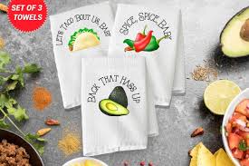 Mix in the cilantro and set aside. Taco Theme Funny Kitchen Towel Set Creartive Mind