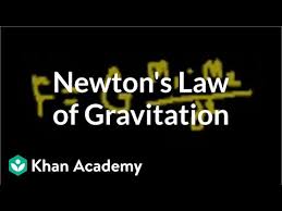 Newton's law of universal gravitation states that every point mass in the universe attracts every other point mass with a force that is directly proportional to the product of their masses and inversely proportional to the square of the distance between them. Introduction To Newton S Law Of Gravitation Video Khan Academy