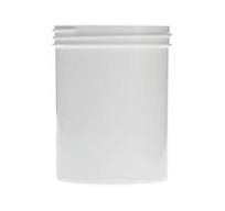 8oz (240ml) White PP Straight-Sided Round Plastic Jar - 70-400 Neck