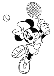 Click on the image you want to color, this will open page displaying large picture you selected. Minnie Mouse Playing Tennis Coloring Page Free Printable Coloring Pages For Kids