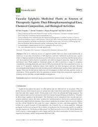 Diduga penghadangan sidak dari satgas citarum harum sektor 18. Pdf Vascular Epiphytic Medicinal Plants As Sources Of Therapeutic Agents Their Ethnopharmacological Uses Chemical Composition And Biological Activities