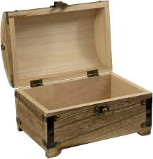 Buy Coredp Decorative Vintage Wood Treasure Chest 8 3x5 5x5 5 Inches With 90 Degree Hinged Lid Old Fashioned Design Metal Outline And Buckle Keepsake Box Jewelry Box Toy Treasure Chest Online In Saint Helena Ascension And Tristan