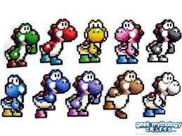 Yoshi Super Mario World 2 Perler Bead Sprite Decorations Perler Bead Mario Perler Beads Designs Perler Bead Art
