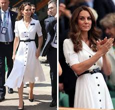 Księżna kate odzież robocza sukienki na dzień krótkie sukienki księżna cambridge loving glances, sweet pda, and lots of smiles: Biale Szmizjerki W Stylu Ksieznej Kate Na Wyprzedazach 2019 Party Pl